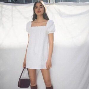 Reformation Carsen White Linen dress Sz. XS New